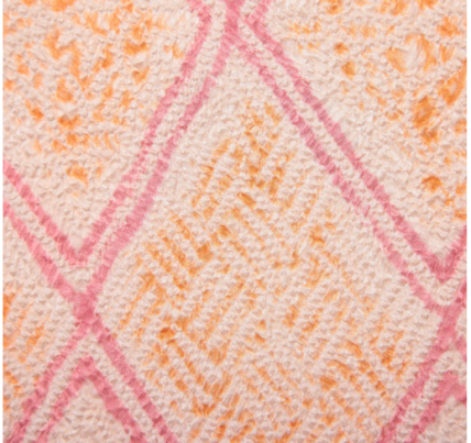 Haori Hakama: Pure Silk Aperture Rhombus White Basting Thread