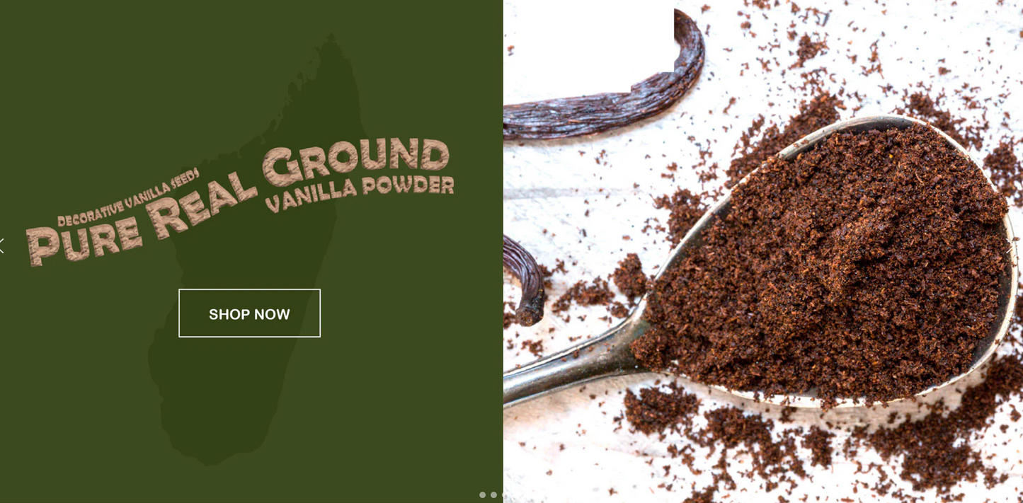 Madagascar Ground Vanilla Beans (Pure Real Vanilla Powder)