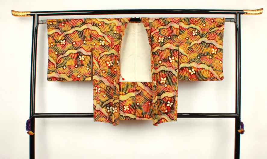 Haori: Geometric Pattern Pure Silk