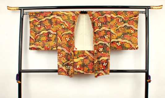 Haori: Geometric Pattern Pure Silk