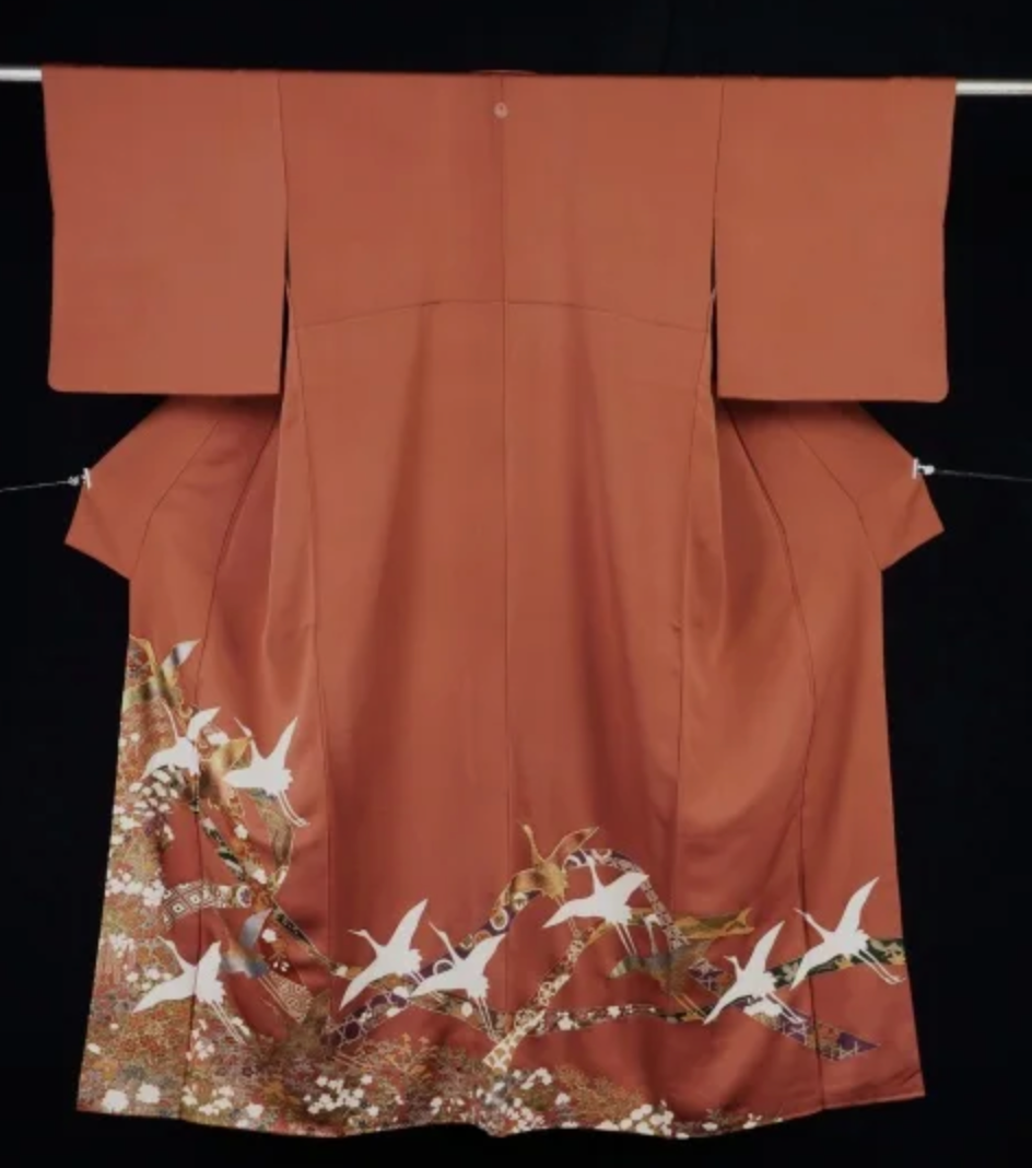 Elegant Bengalese Silk Tomesode | Japanese Kimono Jacket